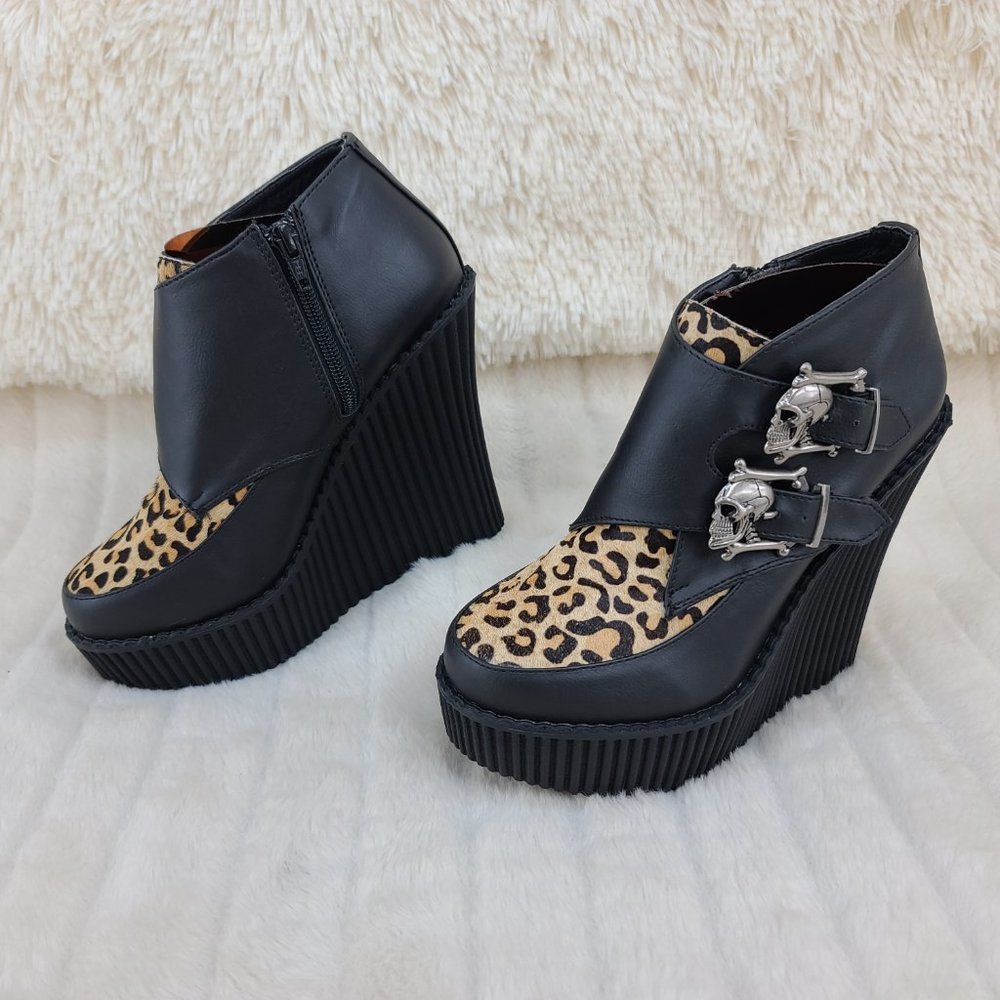 Demonia Wedge Platform Monk Creeper - Picture 2 of 8